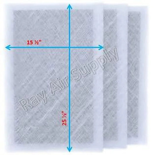 RayAir Supply 17x28 Dynamic Air Cleaner Replacement Filter Pads 17x28 Refills (3 Pack)