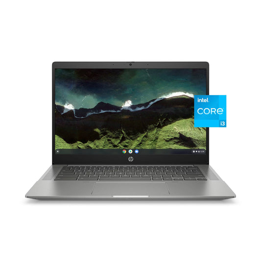 Restored HP 14bnb0031wm 14 HD i31115G4 1.7GHz Intel UHD Graphics 4GB RAM 128GB SSD Chrome OS Grey (Refurbished)