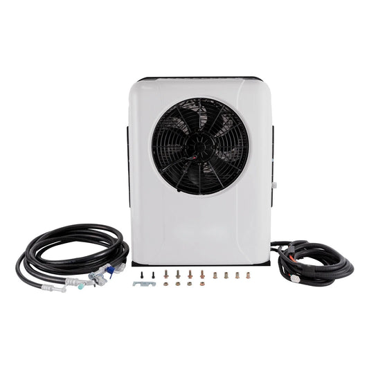 AirConditionerKit GoodCoolingEffect 12V SavingEnergy W/ RemoteControl 6800 BTU 12V Truck Cab Air Conditioner Split AC Fits Trucks Bus w/ Remote