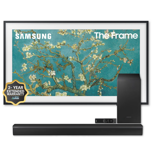 SAMSUNG 85 Class The Frame QLED 4K LS03BD (QN85LS03BDFXZA, 2023 Model) Bundle HW-B550/ZA 2.1ch Soundbar Plus 2 Year Extended Warranty… B0CYRLB12M