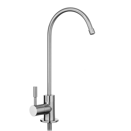 AQUAVI Drinking Water Faucet Polished Chrome, Brushed Nickel, Reverse Osmosis Faucet, RO Water Filtration System, Lead-Free Water Filter RO Faucet for Kitchen Bar Sink (Polished Chrome)