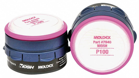 Moldex Combination Cartridge/Filter,Bayonet,PK2  7140