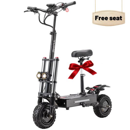 M YUME SCOOTER Y11+ Dual Motors 6000W Max Speed 50 mph, Up to 50 Miles Long-Range Battery and  Fastest Electric Scooter for Adults