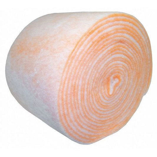 1PACK AirHandler 2JTA1 12 in x 45 ft x 2 in Polyester Air Filter Roll MERV 8, Orange/White