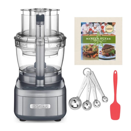 Cuisinart FP-13DGM Elemental 13-Cup Food Processor (Gunmetal Gray) Bundle