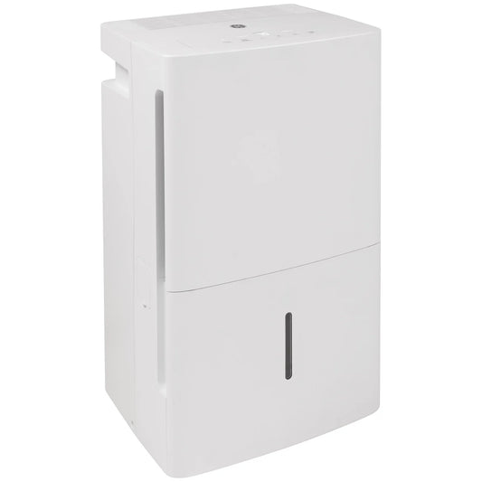 Restored GENERAL ELECTRIC ADEL50LW Portable Home Dehumidifier, 50 Pints, White (Refurbished)