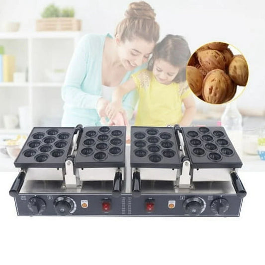 1500W Nonstick 110VElectric 20pcs Oreshki Walnut Waffle Maker Iron Baker Machine