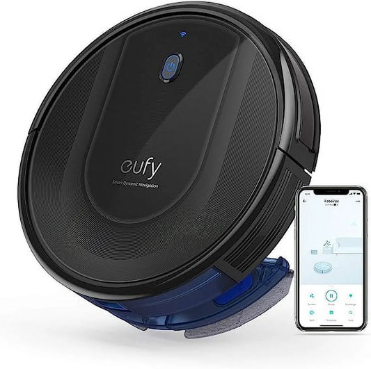 Pre-Owned Eufy by Anker RoboVac G10 Hybrid Robotic Vacuum 2-in-1 T2150111 - BLACK (Fair)
