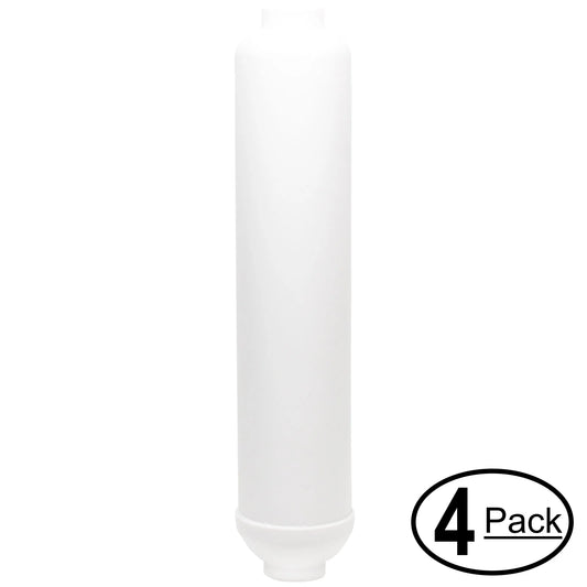 4-Pack Replacement for Expres Water ROUV10DC Inline Filter Cartridge - Universal 10-inch Cartridge for Express Water 6 Stage UV Reverse Osmosis Filtration System - Denali Pure Brand