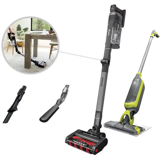 Restored Shark UZ865H Cordless Stick Vacuum with Clean Sense IQ Includes Bonus VM200 Pro Cordless Hard Floor Vacuum Mop (Refurbished)