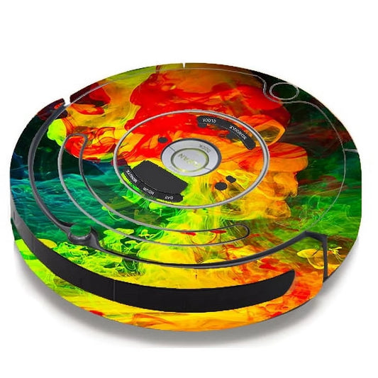 Skin Decal For Irobot Roomba 650 655 Vacuum / Smoke Cloud Colors