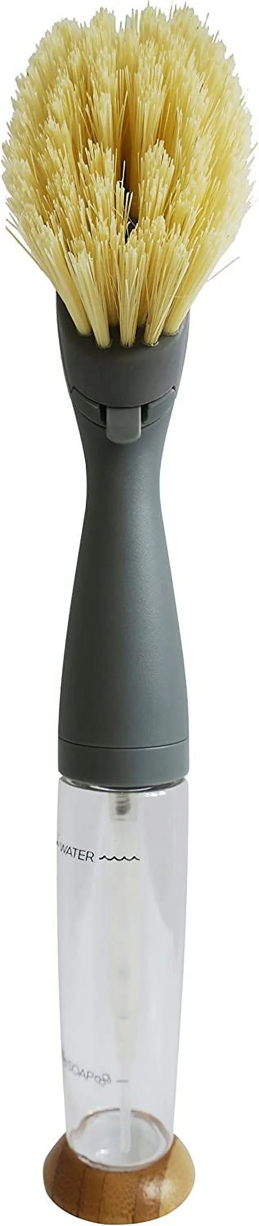 FOMO Foam Soap Dispensing Dish Brush, 1 EA, Grey
