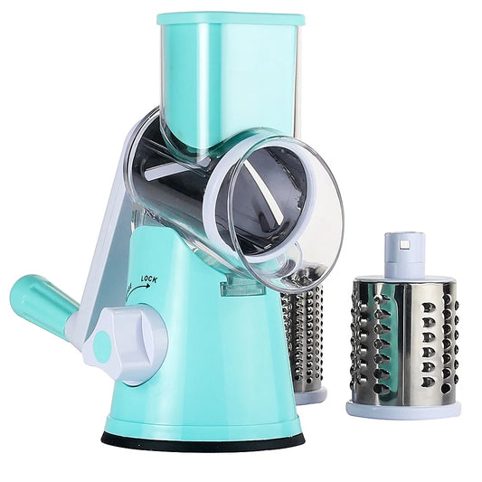 Manual Vegetable Slicer Fruit Cutter Cheese Shredder Speedy Rotary Drum Grater Slicer;Manual Vegetable Fruit Slicer Cheese Shredder Speedy Rotary Grater