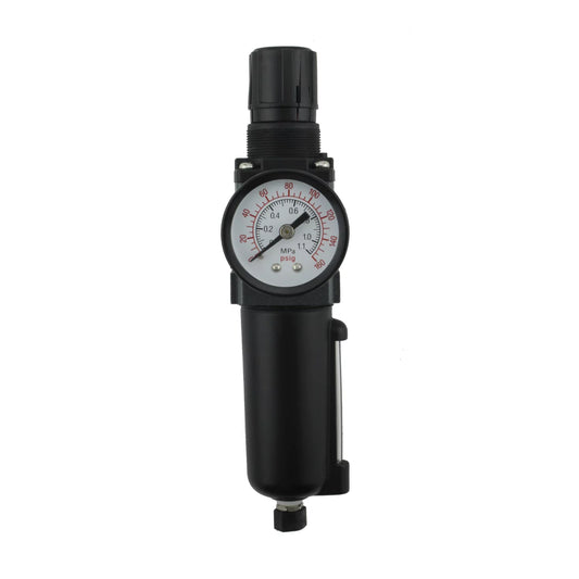 EXELAIR? by Milton FRL (Mini/Piggyback) Air Filter & Regulator - 1/8 NPT - Metal Bowl, Automatic Float (EX25PB40A-01M)