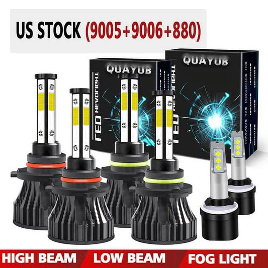 6000K For GMC Yukon Denali 2004 2005 Combo 6x LED Headlight +Fog Light Bulbs Kit