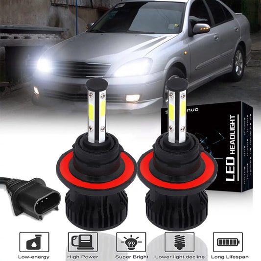4-Side 9008/H13 LED Headlight Bulbs for Nissan NV2500 2012-2020 2pc