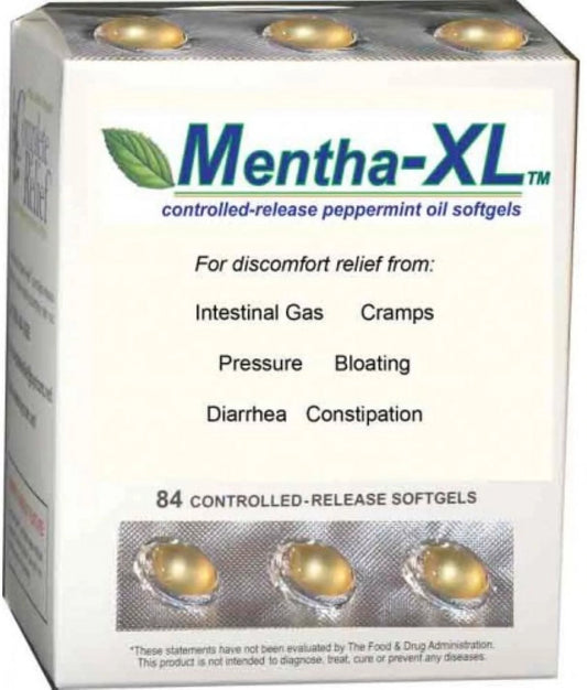 Mentha-XL 200 mg Peppermint Oil Softgels 84 Each
