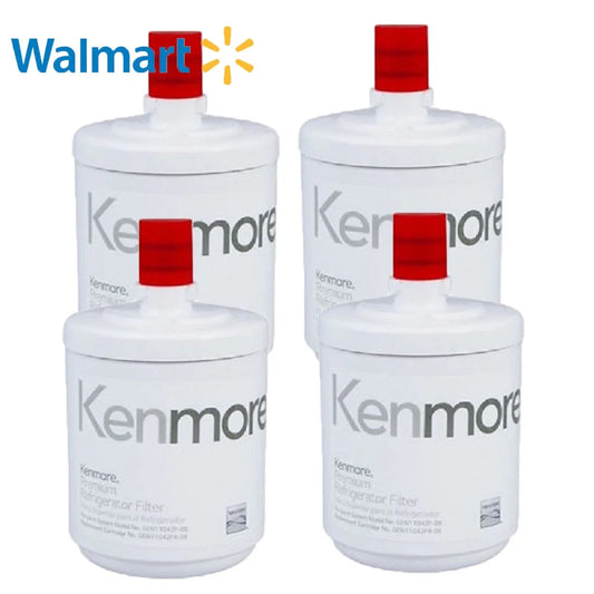 White Compatible with Kenmore 79551012010 9890 Refrigerator Water Filter(4 Count)