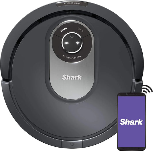 Open Box Shark RV2001 AI Robot Vacuum, Smart Mapping - Black