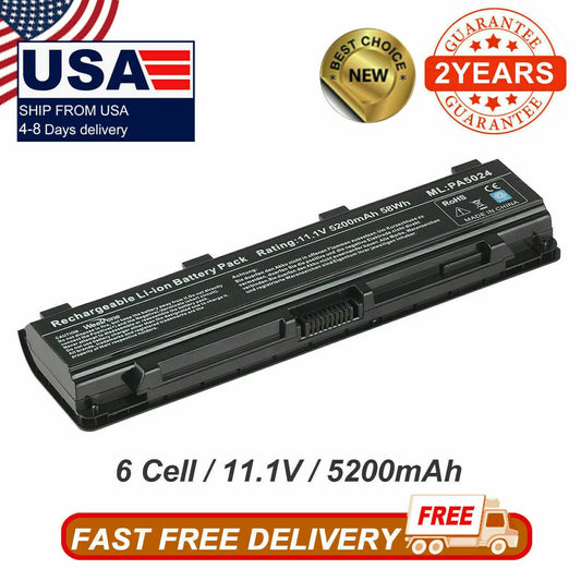 Newest Laptop Battery For Toshiba C840 C850 L70 L75D PA5109U-1BRS PA5024U-1BRS
