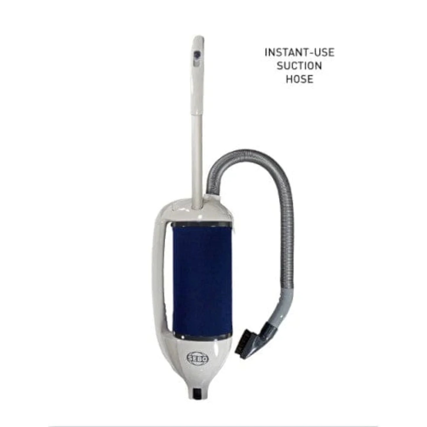 Sebo 9855AM Dart Upright Vacuum (Arctic White/Dark Blue)
