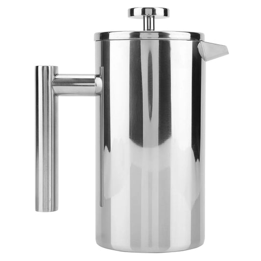 Coffee French Press- Double Walled Stainless Steel Coffee Maker French Press Tea Pot with Filter(1000ML)