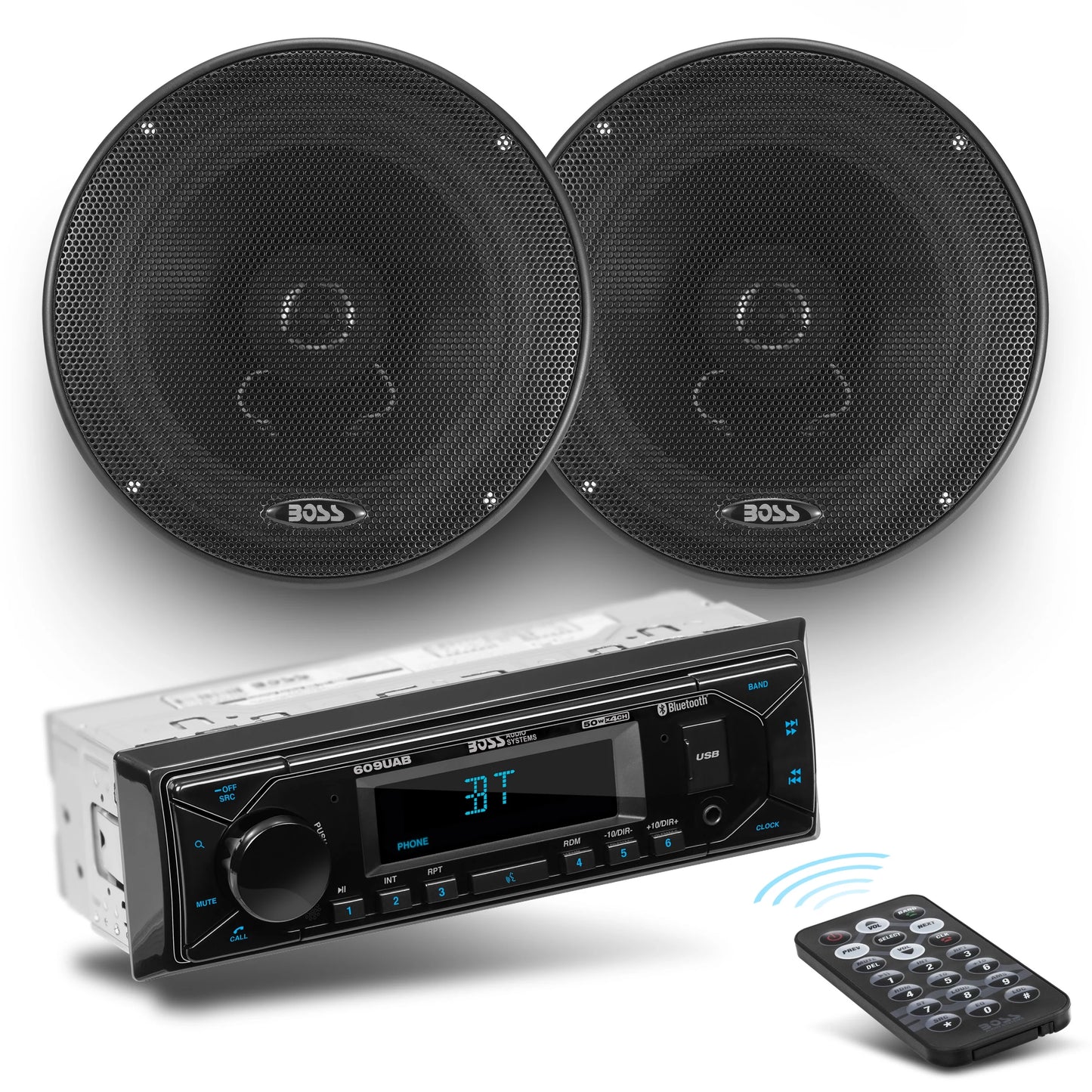 BOSS Audio Systems 628BCK Car Stereo Speaker Package