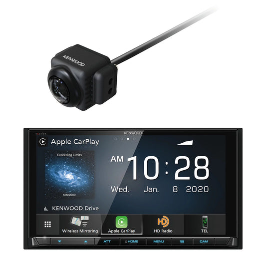 Kenwood DMX957XR Bluetooth MultiMedia Receiver with CMOS-740HD Hi Def Backup Camera