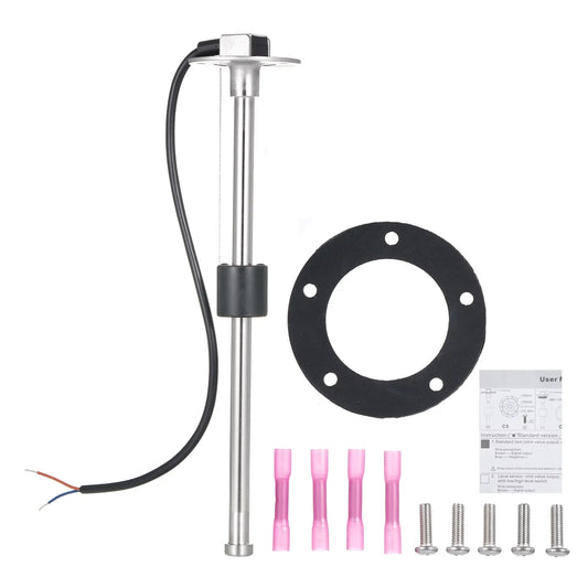 Htovila Level Sensor,Tank Fuel Water Level Stainless Boat Car RV Fuel Unit Fuel Water Level Stainless Steel Fuel Tank Boat Fuel 240-33ohm Level ERYUE Marine HUIOP Tank Unit Marine