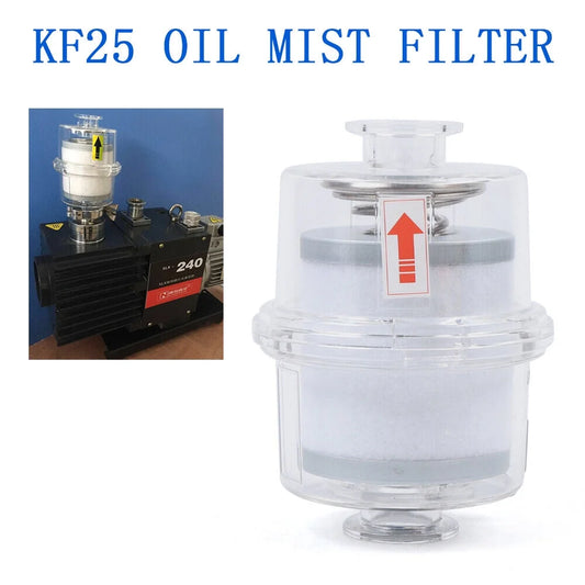 Miumaeov Oil Mist Filter for Vacuum Pump Fume Separator Exhaust Filter (KF25 Interface)