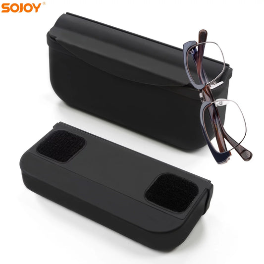 Sojoy Car Glasses Case Storage Box Silicone Sunglasses Holder Tesla Accessorie