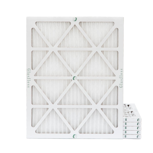 18x24x1 MERV 13 Pleated AC Furnace Air Filters by Glasfloss Industries. 6 Pack