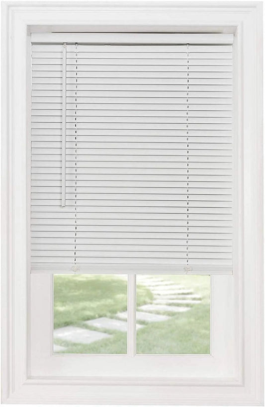 Cordless 1 Light Filtering Mini Blind, 45 Wide x 64 Long, White